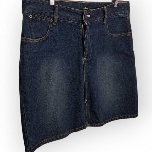Etnies Junior's Emo Skater Y2K Denim Mini Skirt size 11 - Picture 2 of 7